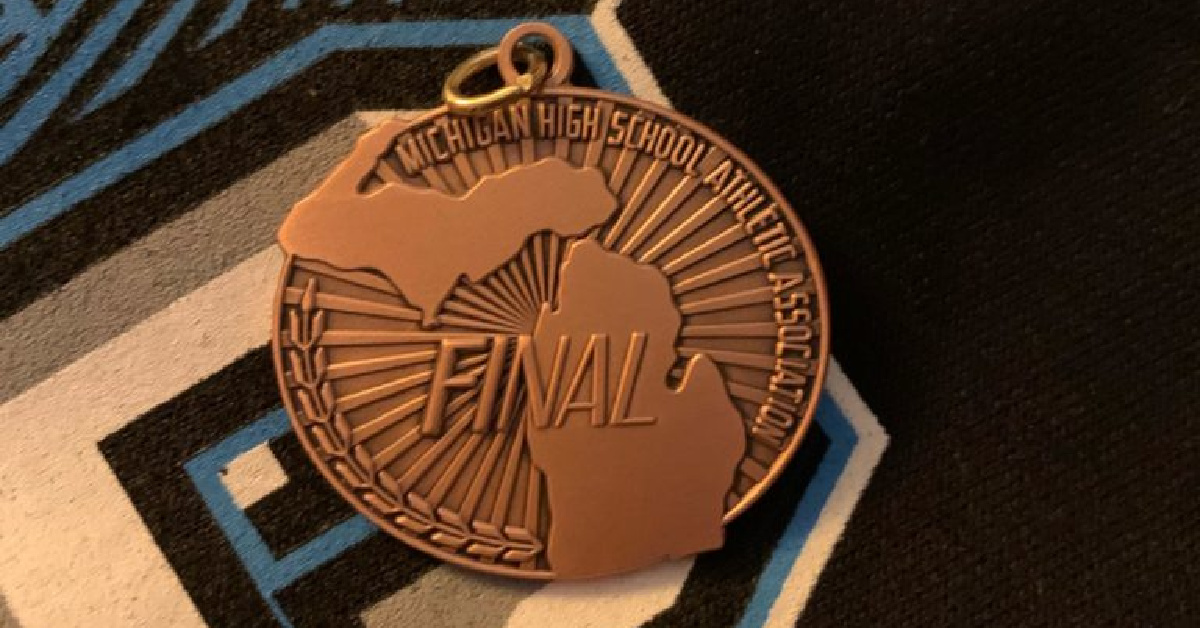 Redwings Diving State Championship Medal