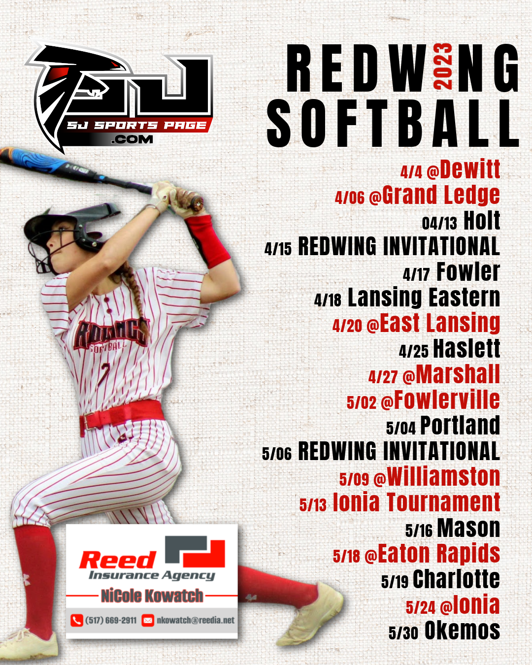 REDWINGS SOFTBALL SCHEDULE (1)